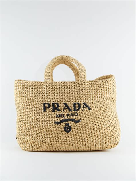 prada rafia bag|prada large raffia tote.